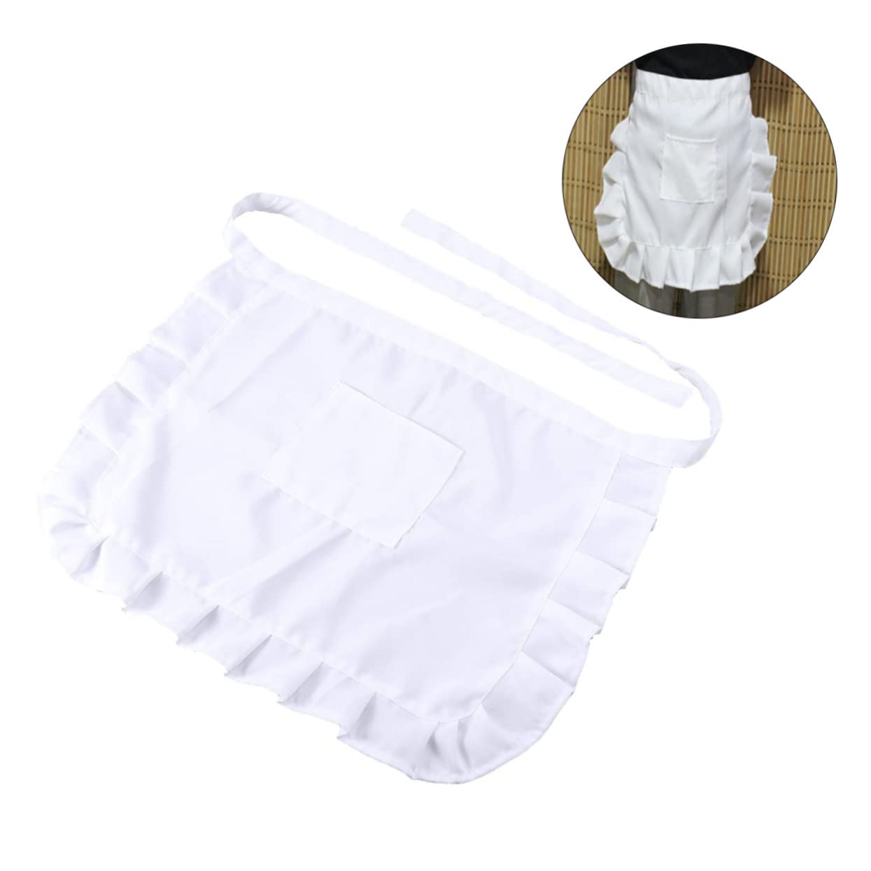 Alipis Delantal De Cocina De Poliéster Con Bolsillos Estilo Vintage Para Camareras Y Chefs 12 Unidades