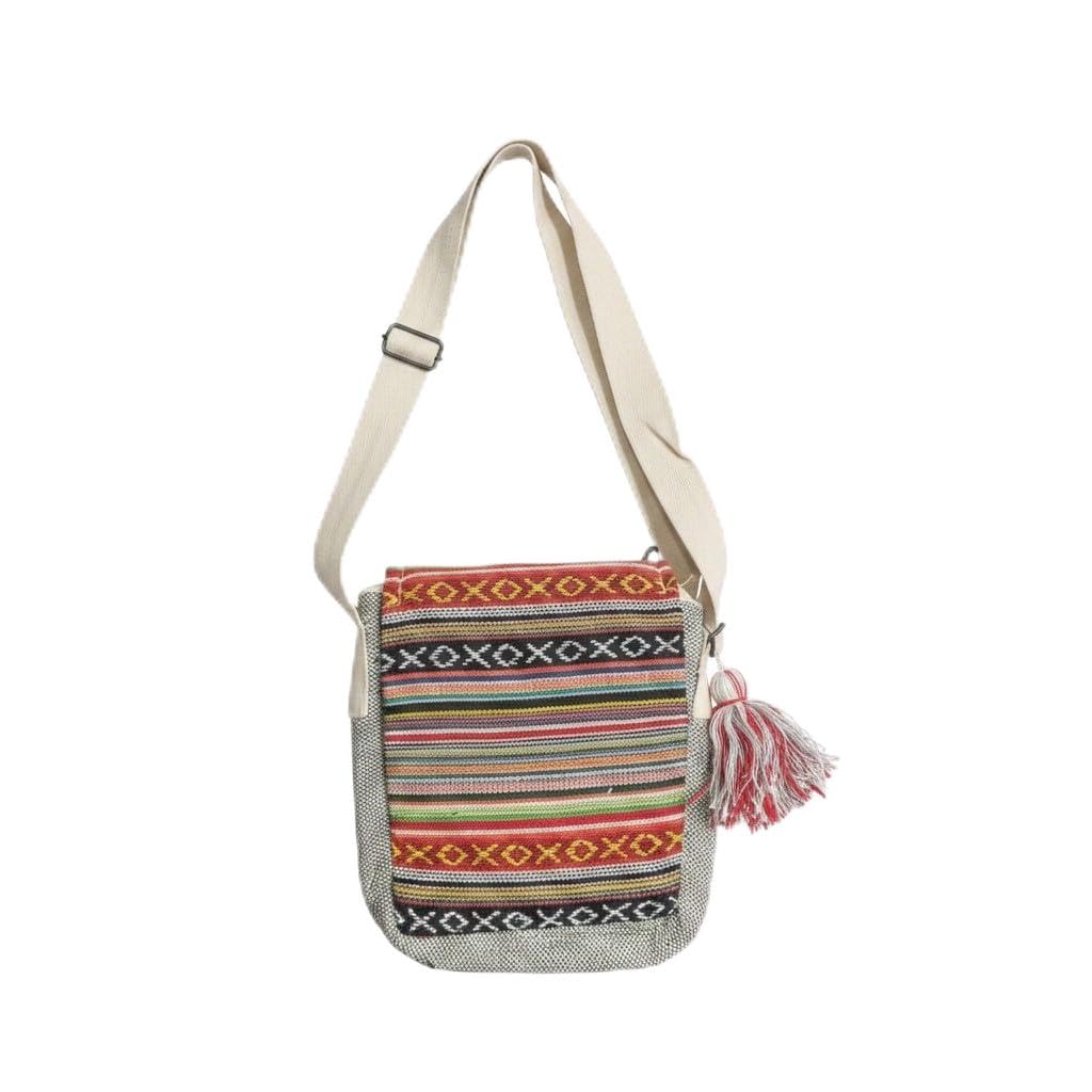 Himalayan Hemp Shri Radha Naam Crossbody Sling Bag Hand Painted-picture-14