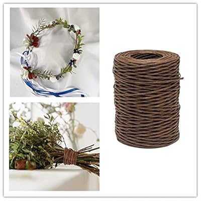 1,8 m Blumenbindung, Drahtschnur, rustikaler Rankendraht, flexibler Blumenbindungsdraht für Hochzeit, Blumenkränze, künstliche Blumen, Girlande, Blumenarrangements – Bild 3