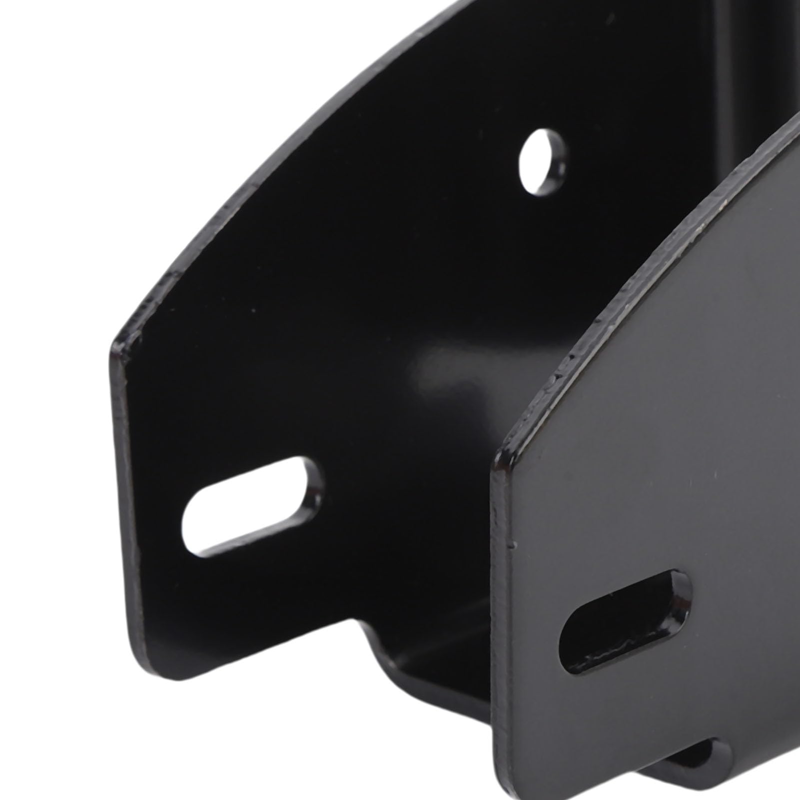 Asixxsix Embouts de rails E-Track pour poutres en bois, lot de 4. Accessoires réglables pour rails E-Track : installation facile. Accessoires pour remorques fermées. (Électrophorèse, noir)