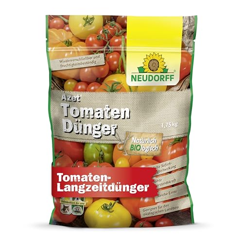 Neudorff Azet TomatenDünger – Bio Tomatendünger mit Mykorrhiza und natürlicher Sofort- und Langzeitwirkung sorgen für aromatische Tomaten, 1,75 kg