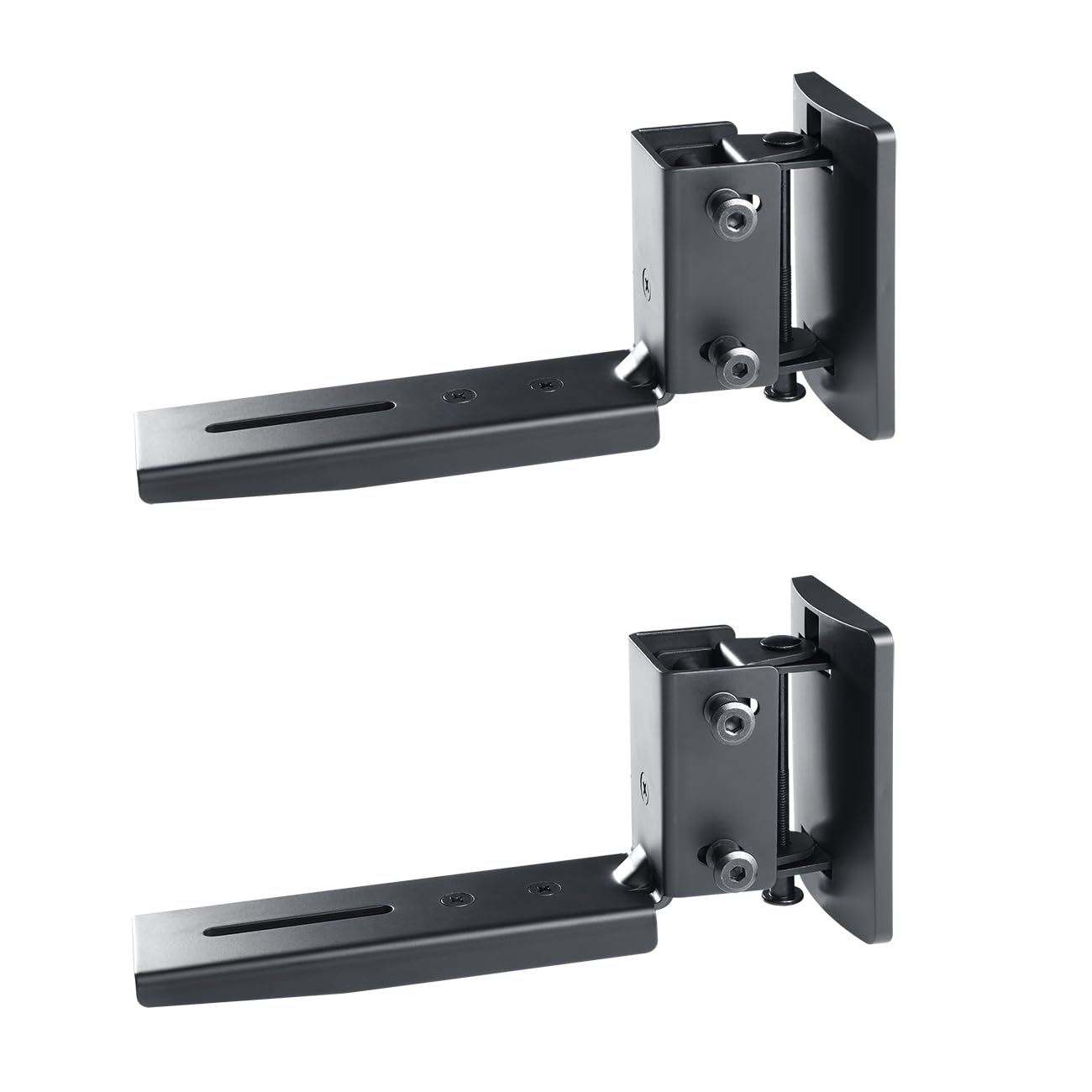 Teufel AC 7500 SM Paire de supports muraux pour enceintes compactes en métal, mobilité horizontale et verticale (noir)