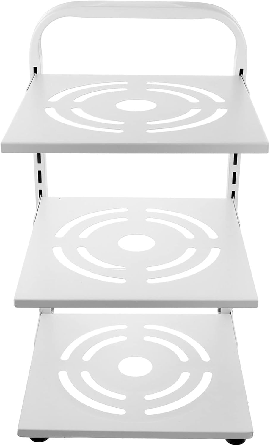 Luxshiny Adjustable Pan Organizer for Kitchen Cabinet Storage Multi Pot Rack for Frying Pans and Cookware Design for Easy Access and Organization