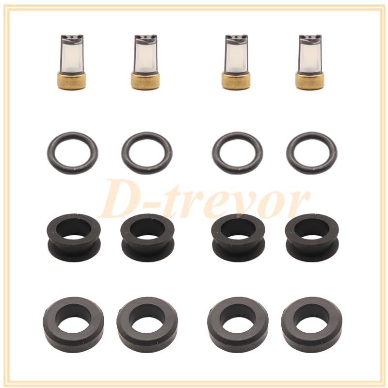 Fuel Injector Seal O-Ring Kit Seals Filters For Mazda Protege Nikki INP-782 INP-783 - (Color: 20 set)