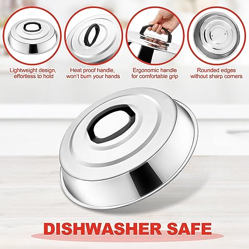 Round-Basting-Cover-2-Pieces-122-Inch-Metal-Steamer-Dome-Grill-Accessories-for-Blackstone-Cheese-Melting-Dome-for-Griddle-Cooking-Steaming-Good-for-Outdoor-Indoor