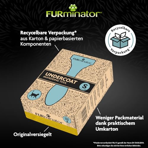 Furminator deShedding-Tool Katze Größe S Kurzhaar - Katzenbürste für kleine Katzen zur Entfernung der Unterwolle – Ansicht 7