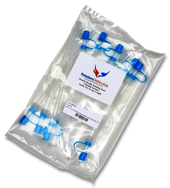 Pitillos flexibles con tapa azul 27.94 cm 10 unidades miniatura 3