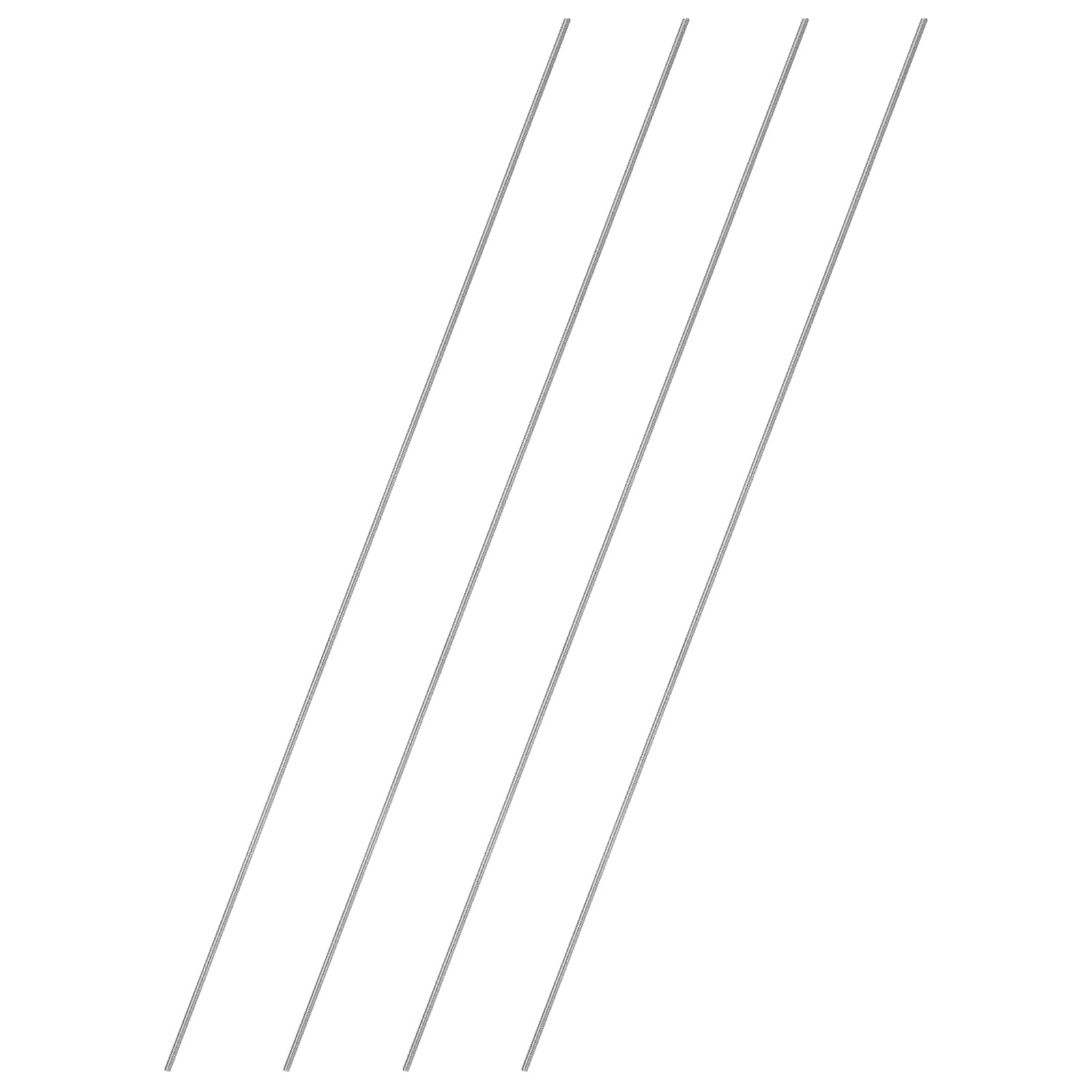 uxcell 4Pcs Fully Threaded Rod, M2 x 0.4mm Pitch 304 Stainless Steel Right Hand Threads Studs, 300mm/4 Long Threaded Screw Rods Fasteners for Anchors Bolts Hangers Clamps U Bolts-image-10