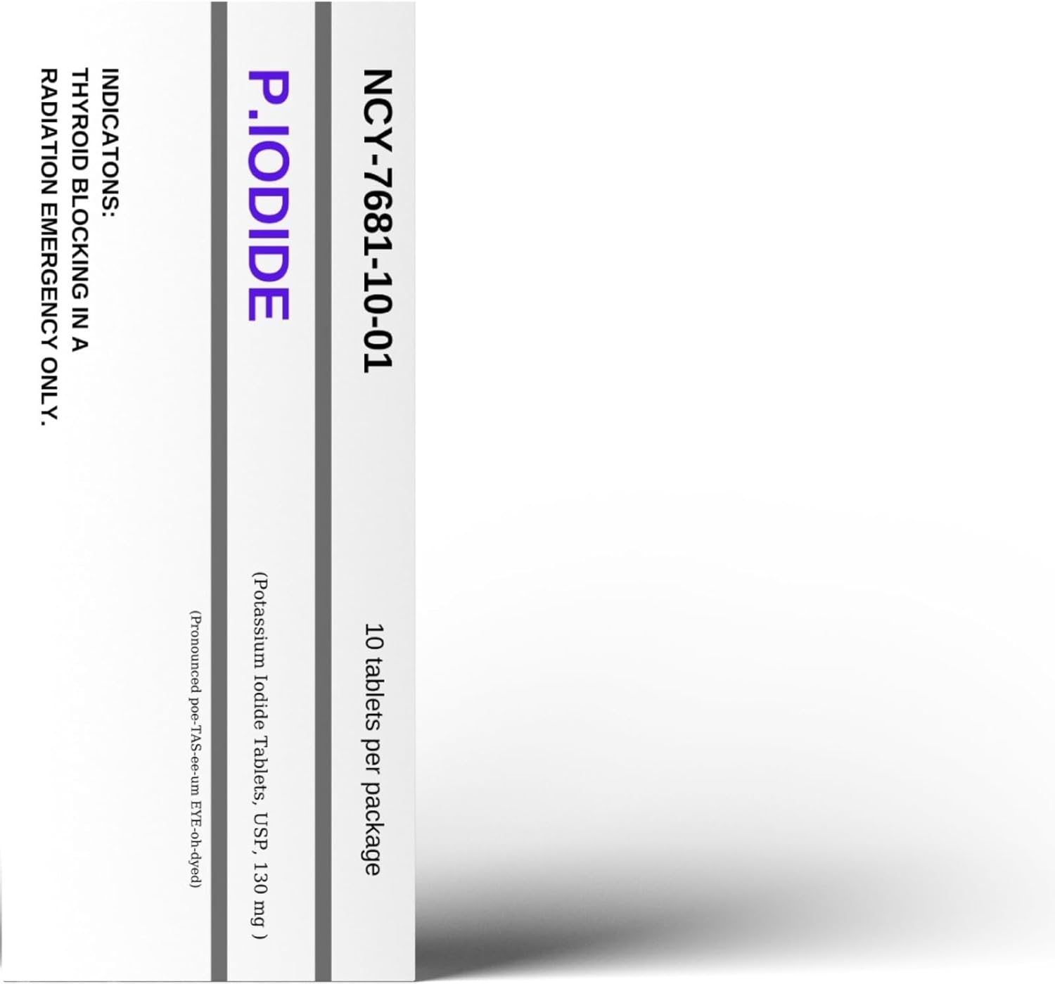 Potassium Iodide Tablets by Aromel,(10 Tablets),130 mg Pack of 1 - Image 2