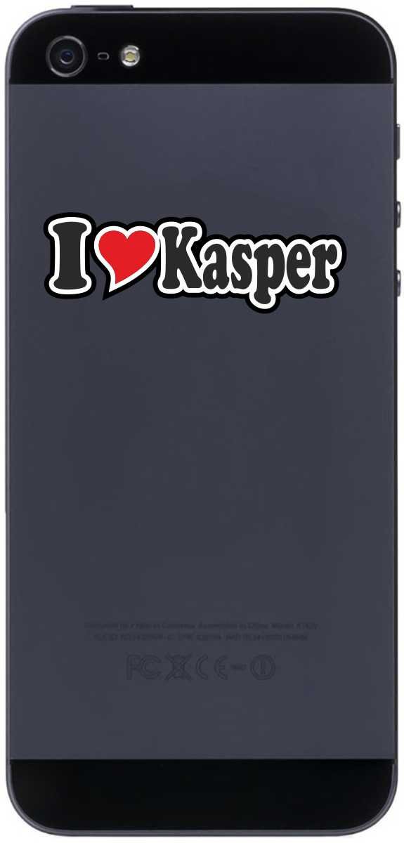 Decal - Adesivo per cellulare da 70 mm, con scritta in lingua tedesca Ich Liebe - I Love Rudolf, con nome di uomo e donna e bambino