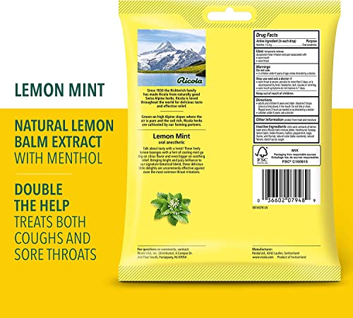 Ricola Herb Throat Drops, Lemonmint, 24 Drops (Pack Of 12) #TOP7