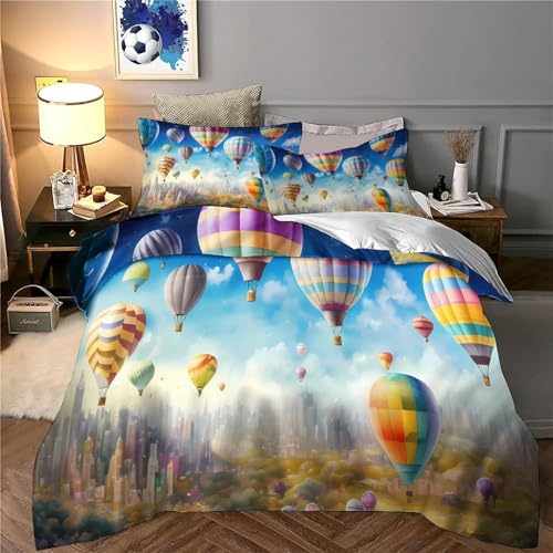 Housse de couette chevaux hypoallergique douce parure de lit super king en microfibre - 6
