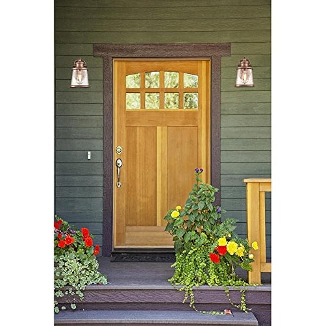 Westinghouse Emma Jane One-Light Outdoor Wall Fixture Washed Copper Finish