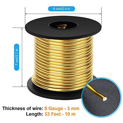 Aluminum Craft Wire 8 Gauge 12 Gauge 18 Gauge, Luxiv 1Mm 2Mm 15Mm Aluminum Wire For Crafting Wire Soft Diy Metal Craft Art Wires #TOP1