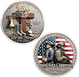 USA 250th Anniversary Challenge Coin 1776-2026, 3D Relief, Gift Box, 1.6 in