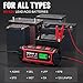 GOOLOO S4 4 Amp Car Battery Charger Automotive, 6V/2A 12V/4A Smart Trickle Charger Maintainer with Supply Mode, Automatic Motorcycle Battery Charger for Truck Lawn Mower RV Boat Lead-Acid Battery