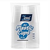 Zeml Disposable Clear Plastic Cups (9 oz. - 80 count)