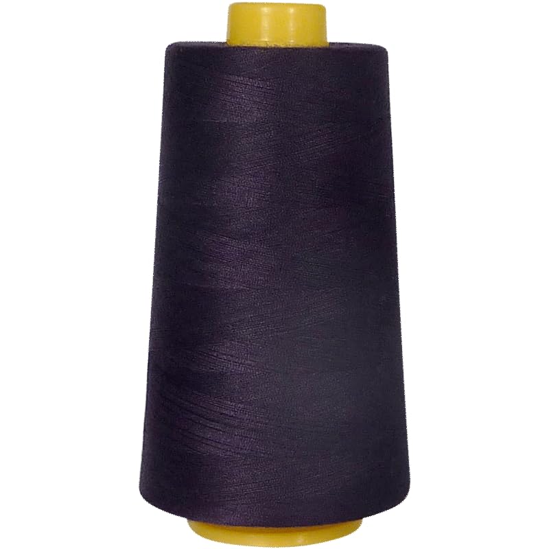 Superpunch Sewing Thread Polyester, 3000 Meters. SuperSew, Quilting, Serger Thread. (Pack of 4, BlackBerry 599)