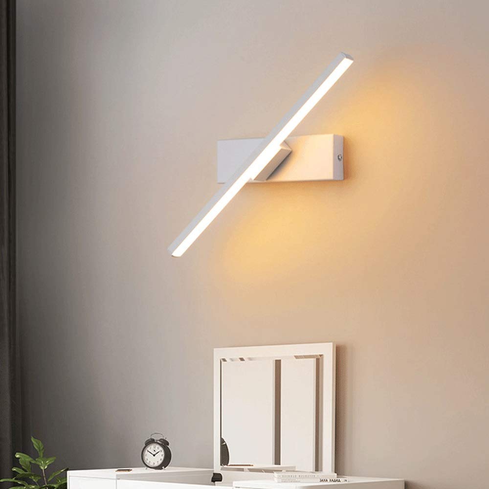 GWJKG Lamp Swivel Strip Light Fixture Aisle Decor Bedroom Living Room Bedside Corridor Exterior Lighting 3000K Black