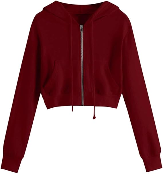 hoodie jacket crop top