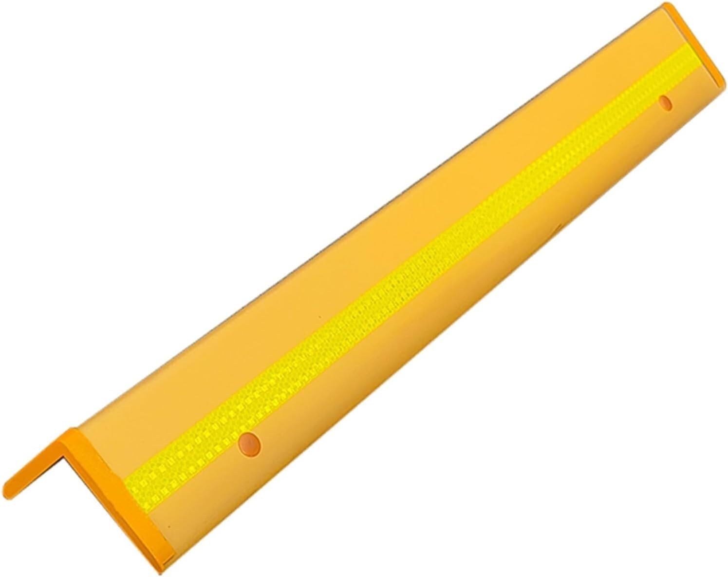 WDSOPK garage wall protector,wall corner protector, Wall Corner Guard for Parking Garages L-Shape Rubber Column Reflective Corner Guard,Gray,5pcs (Yellow b)