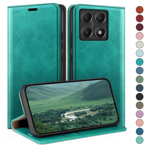 Étui Xiaomi 14T Pro en cuir de premium avec clapet portefeuille de haute finition