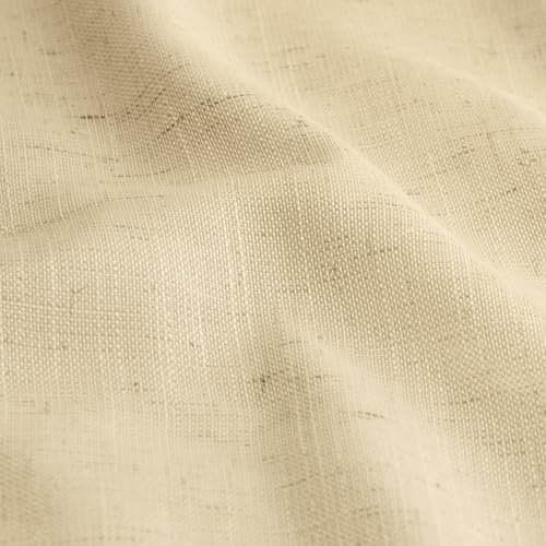 Pinch Pleated Blackout Curtains 108 Inch Long, Linen Blend, 100% Blackout Drapes with 20 Hooks, Ideal for Bedroom and Living Room, 40" W x 108" L (Pack of 2), Dark Linen