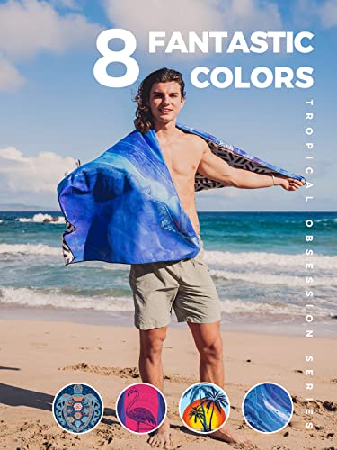 OCOOPA Microfiber Beach Towel Fast Drying, Extra Large 71" x 32" Sand Free Beach Towel Super Lightweight Travel Towels for Swimming Pool, Camping, Picnic, Yoga Gym Sports (178 x 80cm) - Image 2