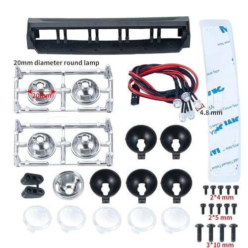 Luces Vehículo RC para TRX-4 Bronco Barra de Techo 1/10 3