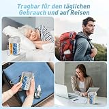 Tablettenbox 7 Tage Morgens Mittags Abends | Rund mit 7 Großen Fächern & Anti-Verwechslungs-Design | Breite Öffnung, BPA-frei & Tragbar | Für Medikamente, Vitamine, Fischöl usw (Grau)