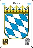 Geschenkeparadies 24 Fahnen Flaggen Wappen Bundesländer 20x30cm Bayern