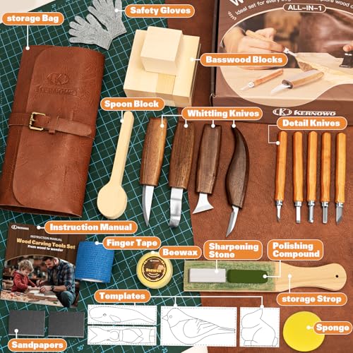 32Pcs Wood Carving Tools Kit