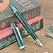Asvine V800 Fountain Pen -Vacuum Filling System with Large Ink Capacity-Number 8 Stub Nib 1.1mm Calligraphy Art Drawing with Wrench - Green Acrylic