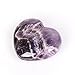 OCN-HEALING Natural Quartz Heart Amethyst Quartz Healing Gemstone Love Carved Polished Carved Palm Worry Stone Reiki Balancing
