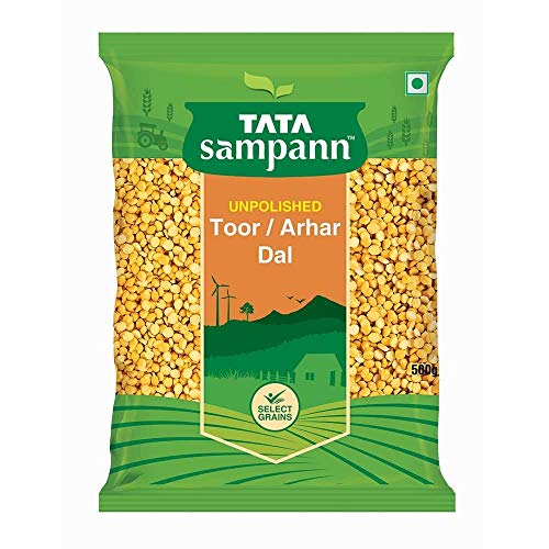 Tata Sampann Toor Dal 5KG Unpolished Arhar Dal, 1kg