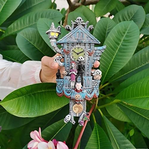 Amazon.co.jp: 15 * 20CM ハロウィン壁掛け時計クラフト、ナイトメアー