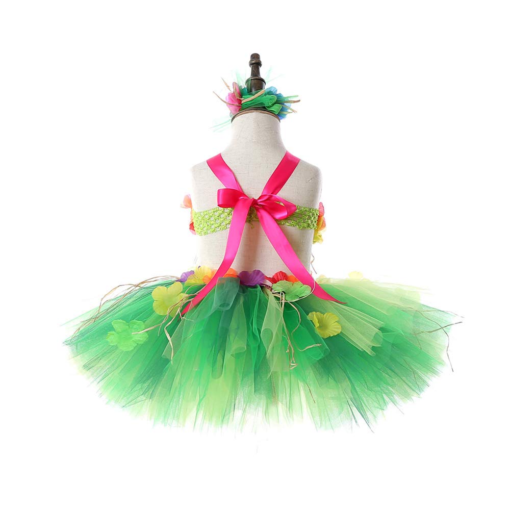 1 Juego Trajes Falda Hula Mujer Falda De Hawaiana Mujer Falda De De Las Mujeres Vestido De Los Niños Perder Flores