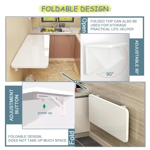 Table suspendue rabattable : la solution gain de place studio - 5
