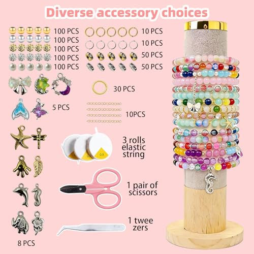  8mm Glass Beads for Jewelry Making, 1,800+pcs  - image 2