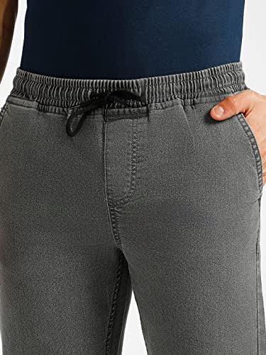 Image of Urbano Fashion Men's Regular Fit Mid Rise Washed Jogger Jeans Stretchable