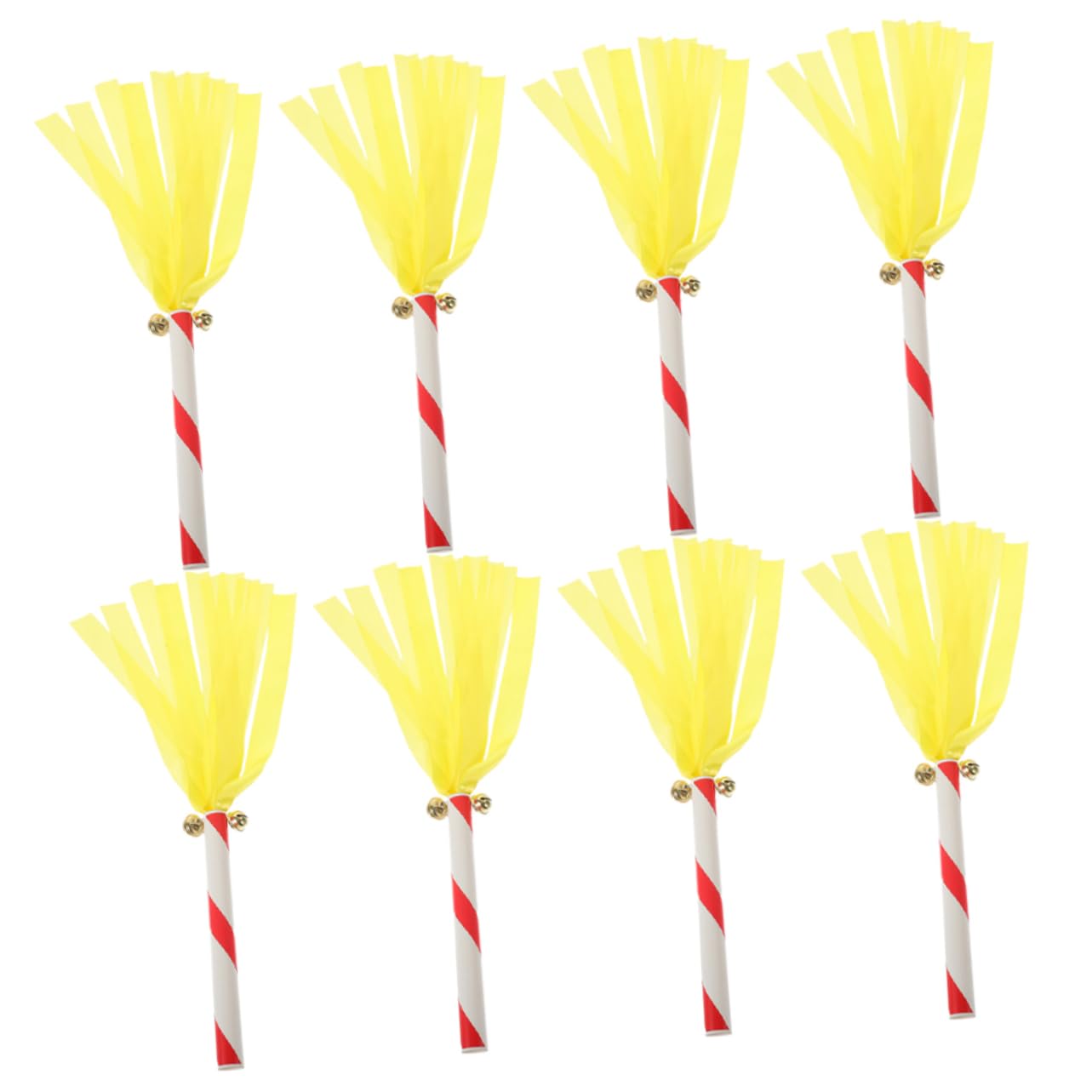 Sosoport 1set Kindergarten Thunder Sticks Cheerleading Props Metallic Pom Poms for Sports Events Dance Teams and Party Decorations 8pcs