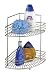 Produktbild WENKO Eckwandregal Milano mit 2 Etagen - 2 Etagen, Stahl, 31.5 x 37 x 22 cm, Matt