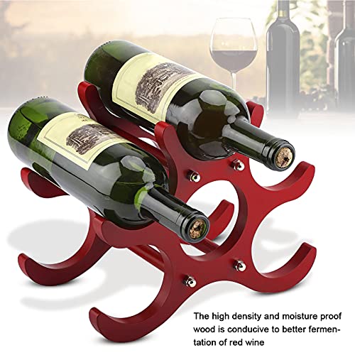 Soporte de madera para vino, 6 botellas, freestanding miniatura 3