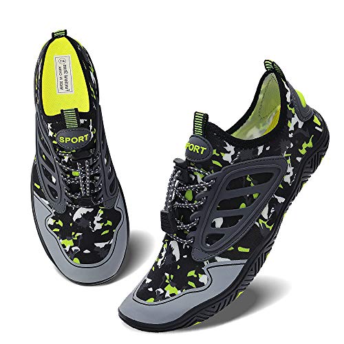 Women Diving Surfing Water Sports Swimming Pool Seaside Beach Walking Yoga Shoes 6.5 M Us Women / 5 M Us Men Blackgreen