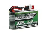 Spannung: 1S1P, 3,7V Turnigy NANO-TECH 750mAh 35C-70C Akku Lipo Walkera V120D02S QR Infra QR W100S + SYMA X5C uvm. von Modellbau Eibl