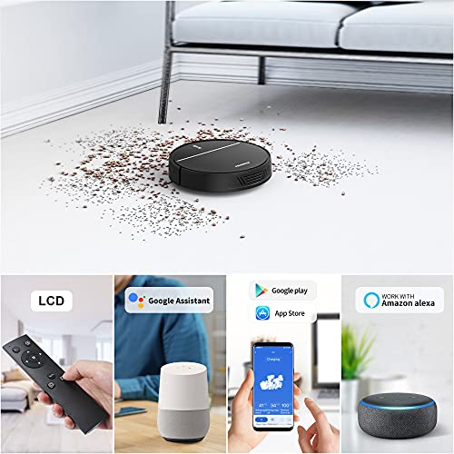 Freihafen M8 Saugroboter mit Wischfunktion, Staubsauger Roboter App & Alexa Steuerung, 2-in-1 Wischen oder Staubsaugen… - Image 3