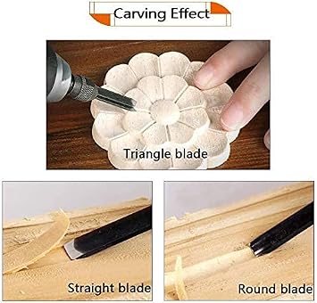 Electric Wood Chisel Carving Tool High Speed Electric Chisel Tool Wood Carving Machine with 5 Blades Set