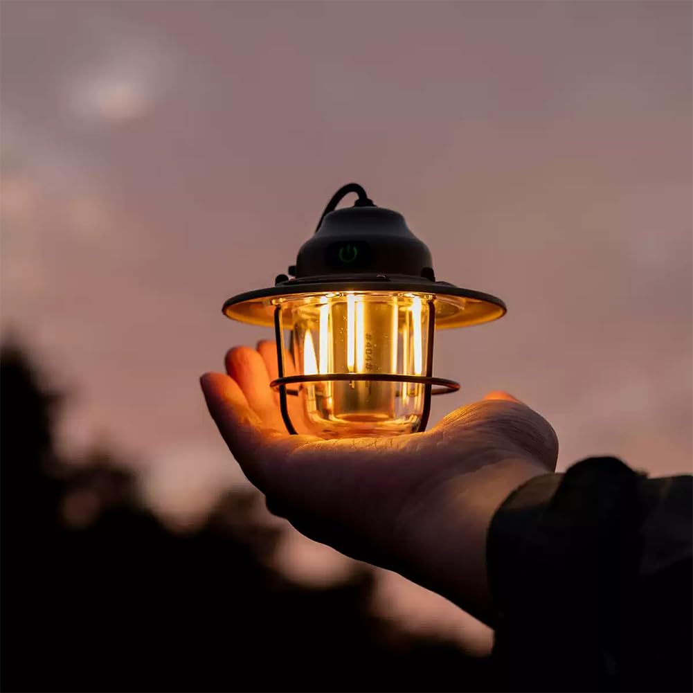 LED retro mały droplight ładowanie USB namiot atmosfera lampa IPX4 wodoodporna przenośna latarnia kempingowa na kemping, wędrówki, wędkowanie