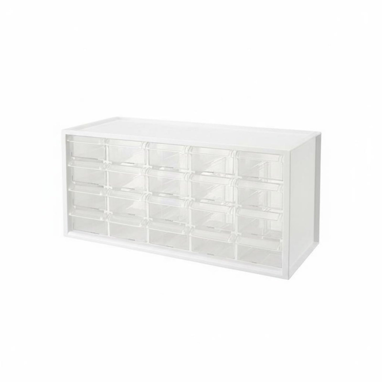 Scatola Portaoggetti a Cassetti Multifunzione Mini Cassettiera da Scrivania Multi-Scomparto Mobile Organizer da Scrivania per Ufficio, Studio, Bianco