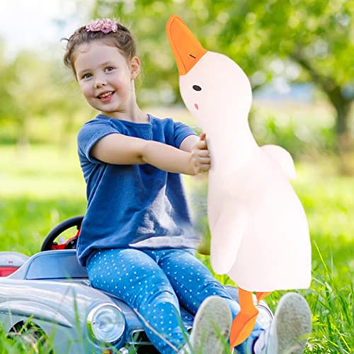 Gansos Brancos Pelúcia Ponderada - Boneca removível e lavável,Travesseiro fofo para dormir super mac